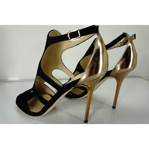 Jimmy Choo Tida Cut Out Strappy Open Toe High Heel Sandals - Picture 8 of 10